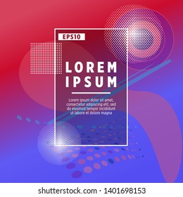 Covers templates set with bauhaus, memphis and hipster style graphic geometric elements. Applicable for placards, brochures, posters, covers and banners.