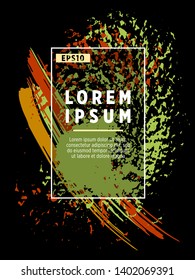 Covers templates set with bauhaus, memphis and hipster style graphic geometric elements. Applicable for placards, brochures, posters, covers and banners.