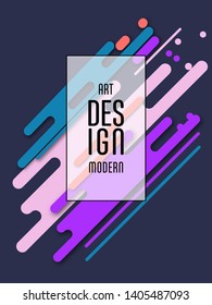 Covers templates set with bauhaus, memphis and hipster style graphic geometric elements. Applicable for placards, brochures, posters, covers and banners.