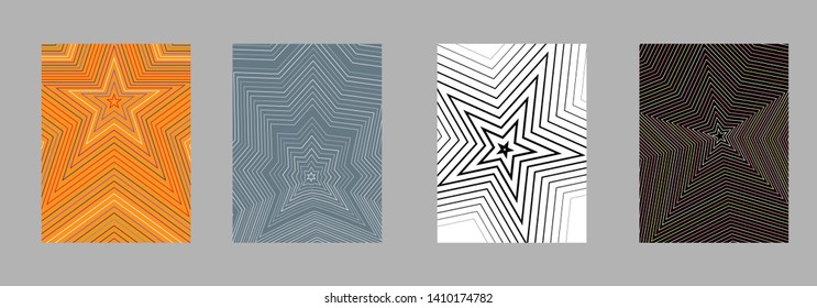 Covers templates set with bauhaus, memphis and hipster style graphic geometric elements. Applicable for placards, brochures, posters, covers and banners.