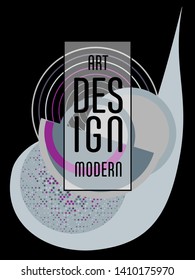 Covers templates set with bauhaus, memphis and hipster style graphic geometric elements. Applicable for placards, brochures, posters, covers and banners.