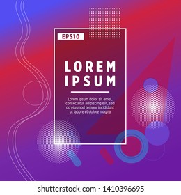 Covers templates set with bauhaus, memphis and hipster style graphic geometric elements. Applicable for placards, brochures, posters, covers and banners.