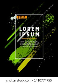 Covers templates set with bauhaus, memphis and hipster style graphic geometric elements. Applicable for placards, brochures, posters, covers and banners.