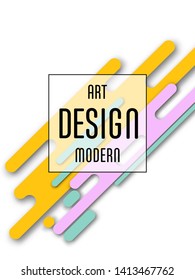 Covers templates set with bauhaus, memphis and hipster style graphic geometric elements. Applicable for placards, brochures, posters, covers and banners.