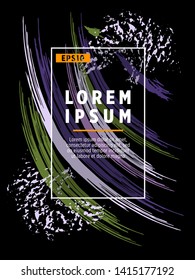 Covers templates set with bauhaus, memphis and hipster style graphic geometric elements. Applicable for placards, brochures, posters, covers and banners.