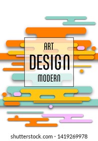 Covers templates set with bauhaus, memphis and hipster style graphic geometric elements. Applicable for placards, brochures, posters, covers and banners.
