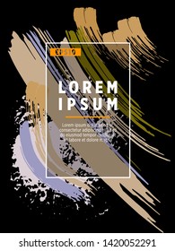 Covers templates set with bauhaus, memphis and hipster style graphic geometric elements. Applicable for placards, brochures, posters, covers and banners.