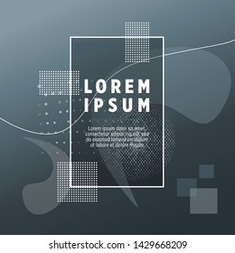Covers templates set with bauhaus, memphis and hipster style graphic geometric elements. Applicable for placards, brochures, posters, covers and banners.