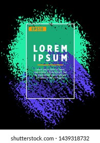 Covers templates set with bauhaus, memphis and hipster style graphic geometric elements. Applicable for placards, brochures, posters, covers and banners.