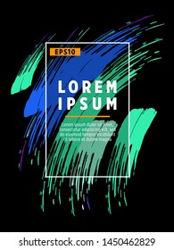 Covers templates set with bauhaus, memphis and hipster style graphic geometric elements. Applicable for placards, brochures, posters, covers and banners.