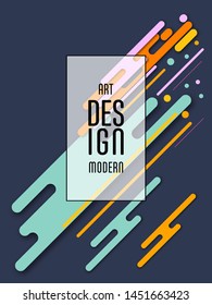 Covers templates set with bauhaus, memphis and hipster style graphic geometric elements. Applicable for placards, brochures, posters, covers and banners.