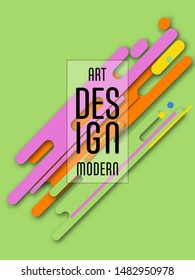 Covers templates set with bauhaus, memphis and hipster style graphic geometric elements. Applicable for placards, brochures, posters, covers and banners.