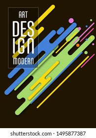 Covers templates set with bauhaus, memphis and hipster style graphic geometric elements. Applicable for placards, brochures, posters, covers and banners.