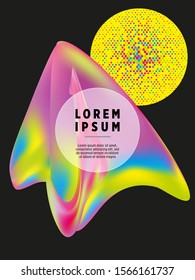 Covers templates set with bauhaus, memphis and hipster style graphic geometric elements. Applicable for placards, brochures, posters, covers and banners.
