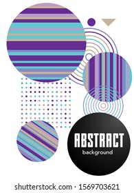 Covers templates set with bauhaus, memphis and hipster style graphic geometric elements. Applicable for placards, brochures, posters, covers and banners.
