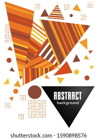 Covers templates set with bauhaus, memphis and hipster style graphic geometric elements. Applicable for placards, brochures, posters, covers and banners.
