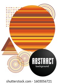 Covers templates set with bauhaus, memphis and hipster style graphic geometric elements. Applicable for placards, brochures, posters, covers and banners.