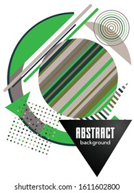 Covers templates set with bauhaus, memphis and hipster style graphic geometric elements. Applicable for placards, brochures, posters, covers and banners.