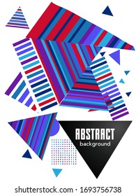 Covers templates set with bauhaus, memphis and hipster style graphic geometric elements. Applicable for placards, brochures, posters, covers and banners.
