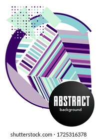 Covers templates set with bauhaus, memphis and hipster style graphic geometric elements. Applicable for placards, brochures, posters, covers and banners.