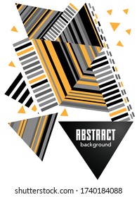 Covers templates set with bauhaus, memphis and hipster style graphic geometric elements. Applicable for placards, brochures, posters, covers and banners.