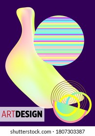Covers templates set with bauhaus, memphis and hipster style graphic geometric elements. Applicable for placards, brochures, posters, covers and banners.
