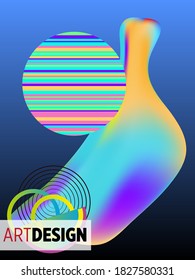 Covers templates set with bauhaus, memphis and hipster style graphic geometric elements. Applicable for placards, brochures, posters, covers and banners.