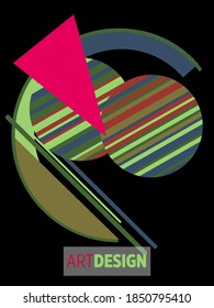 Covers templates set with bauhaus, memphis and hipster style graphic geometric elements. Applicable for placards, brochures, posters, covers and banners.