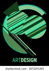 Covers templates set with bauhaus, memphis and hipster style graphic geometric elements. Universal abstract layouts. Applicable for placards, brochures, posters, covers and banners.