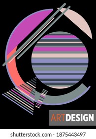 Covers templates set with bauhaus, memphis and hipster style graphic geometric elements. Universal abstract layouts. Applicable for placards, brochures, posters, covers and banners.