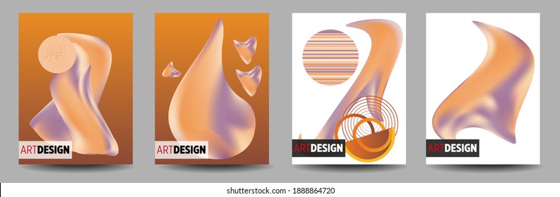 Covers templates set with bauhaus, memphis and hipster style graphic geometric elements. This illustration can be used as a print on t shirts and bags, stationary or as a poster.