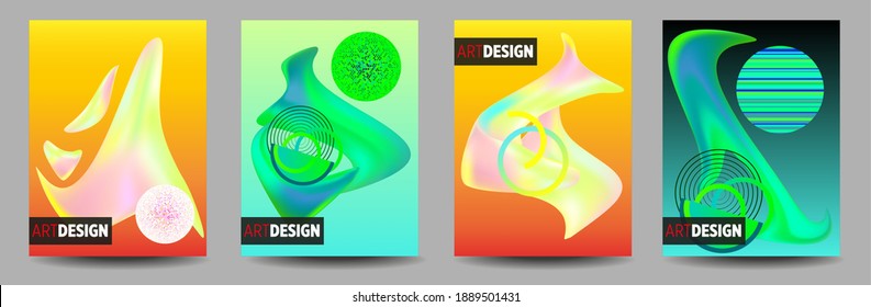 Covers templates set with bauhaus, memphis and hipster style graphic geometric elements. This illustration can be used as a print on t shirts and bags, stationary or as a poster.