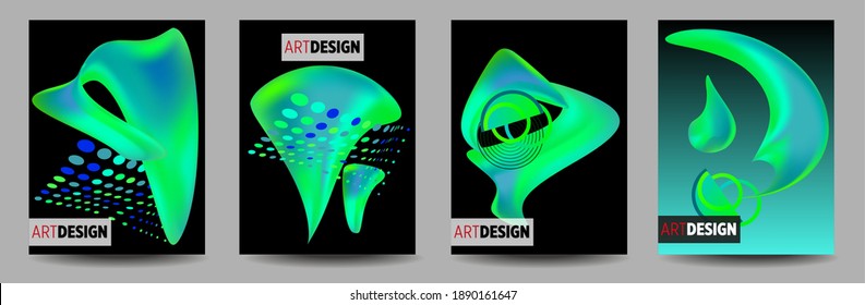 Covers templates set with bauhaus, memphis and hipster style graphic geometric elements. This illustration can be used as a print on t shirts and bags, stationary or as a poster.