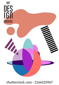 Covers templates set with bauhaus, memphis and hipster style graphic geometric elements. This illustration can be used as a print on t shirts and bags, stationary or as a poster.

