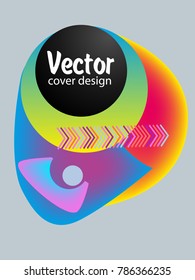 Covers templates set with bauhaus, memphis and hipster style graphic geometric elements. Applicable for placards, brochures, posters, covers and banners.