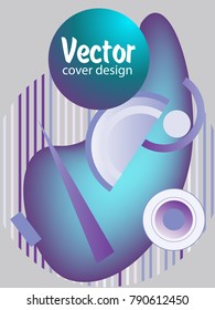 Covers templates set with bauhaus, memphis and hipster style graphic geometric elements. Applicable for placards, brochures, posters, covers and banners.