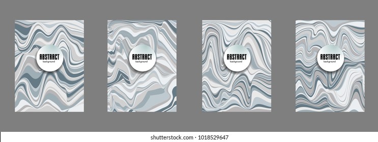 Covers templates set with Clouds and Patterns in Modern Style, geometric ornate shapes. Applicable for placards, brochures, posters, covers and banners.
