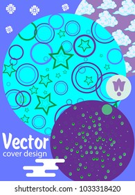 Covers templates set with Clouds and Patterns in Modern Style, geometric ornate shapes. Applicable for placards, brochures, posters, covers and banners.