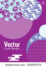 Covers templates set with Clouds and Patterns in Modern Style, geometric ornate shapes. Applicable for placards, brochures, posters, covers and banners.