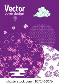 Covers templates set with Clouds and Patterns in Modern Style, geometric ornate shapes. Applicable for placards, brochures, posters, covers and banners.