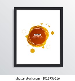 Covers templates set with graphic geometric elements. Applicable for brochures, posters, covers and banners. Vector illustrations.