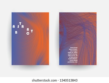 Covers templates set with graphic geometric elements. Applicable for brochures, posters, covers and banners. Vector illustrations.