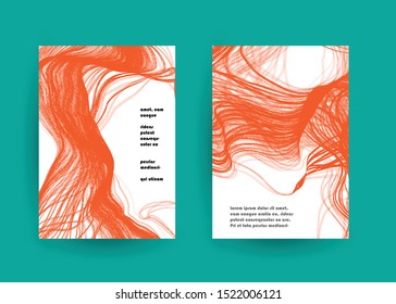 Covers templates set with graphic geometric elements. Applicable for brochures, posters, covers and banners. Vector illustrations.