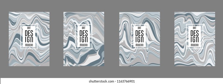 Covers templates set with   hipster style graphic geometric elements. Applicable for placards, brochures, posters, covers and banners.