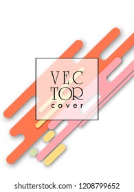 Covers templates set with memphis and hipster style graphic geometric elements. Applicable for placards, brochures, posters, covers and banners.