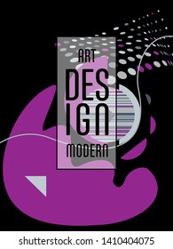 Covers templates set with memphis and hipster style graphic geometric elements. Applicable for placards, brochures, posters, covers and banners.