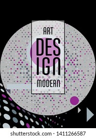 Covers templates set with memphis and hipster style graphic geometric elements. Applicable for placards, brochures, posters, covers and banners.