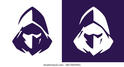 Covert Hooded Warrior Mask Emblem Graphic