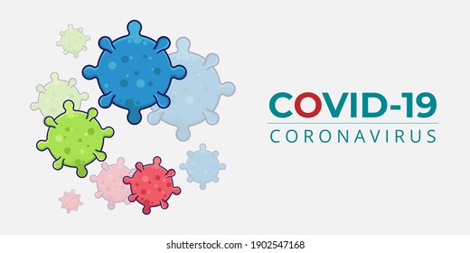 ilustración de vector de fondo covid 19