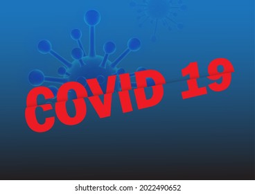 Covid 19 background vector illustration